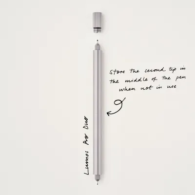 Tom&#39;s Studio Lumos Pro Refillable Duo Tip Pen - Titanium