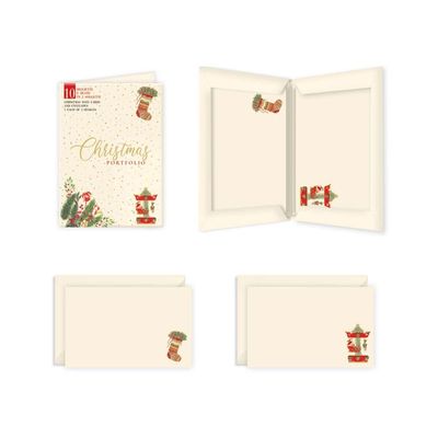 Christmas Stocking &amp; Carousel Assorted Cards (set of 10)