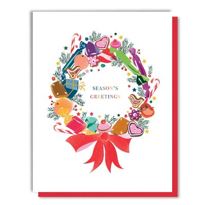 Sugar Plum Wreath Cards (box of 8)