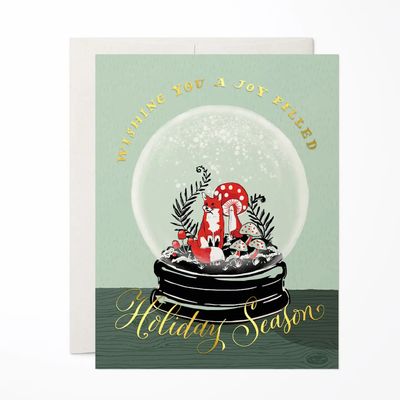 Fox Snowglobe Holiday Cards (box of 6)