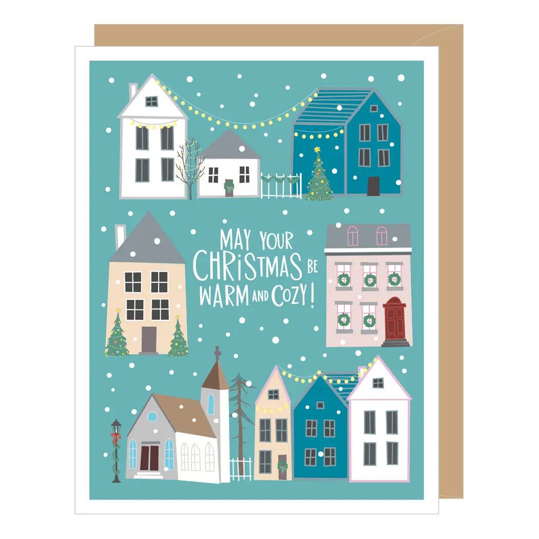 Christmas Village Cards (box of 8)