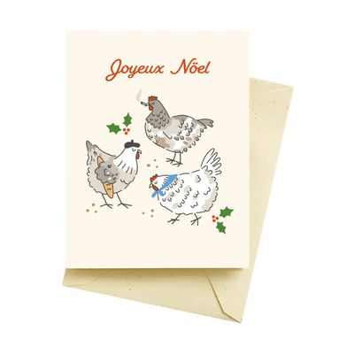 French Hens Holiday Cards (box of 8)