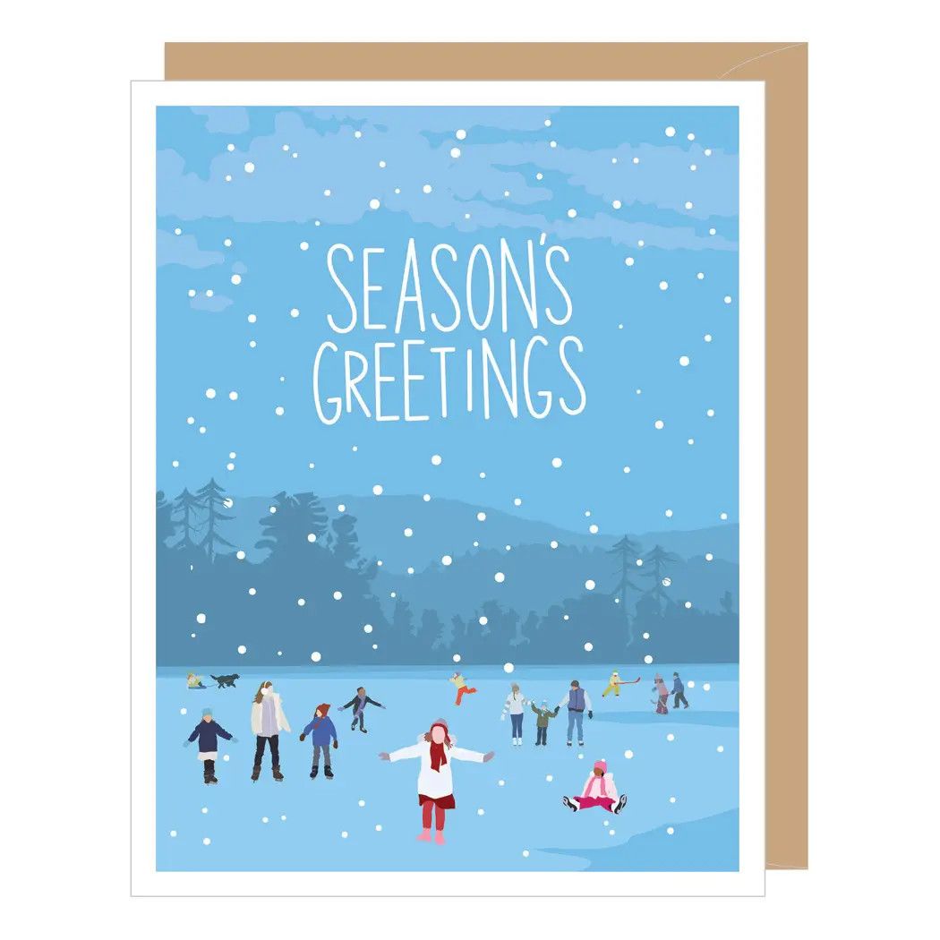 Holiday Ice Skaters Cards (box of 8)