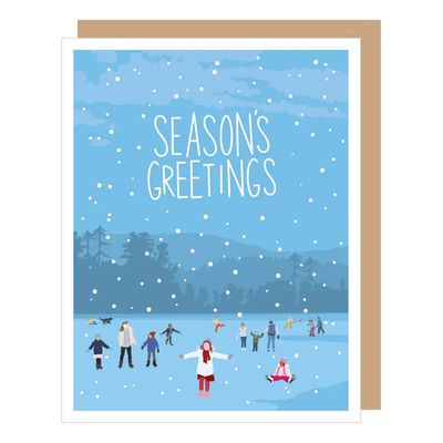 Holiday Ice Skaters Cards (box of 8)