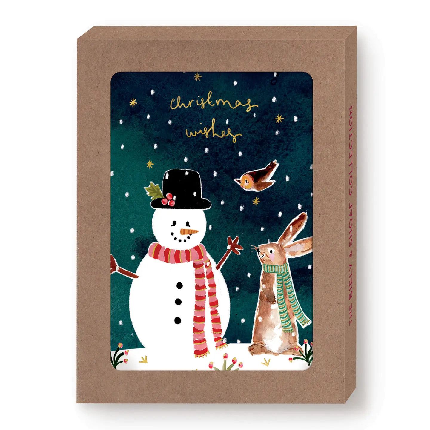 Snowman And Bunny Cards (box of 10)