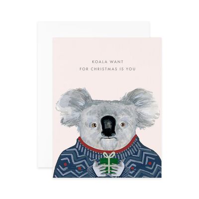 Koala Want For Christmas Is You Card