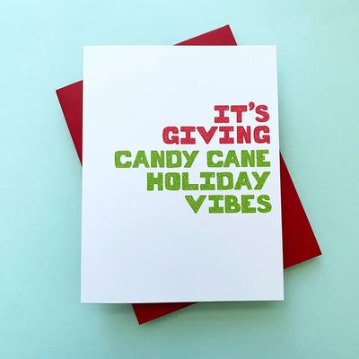 Candy Cane Vibes Card
