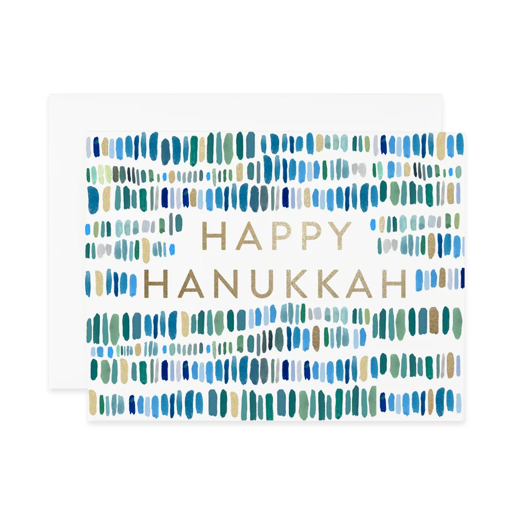 Happy Hanukkah Paint Swatch Card