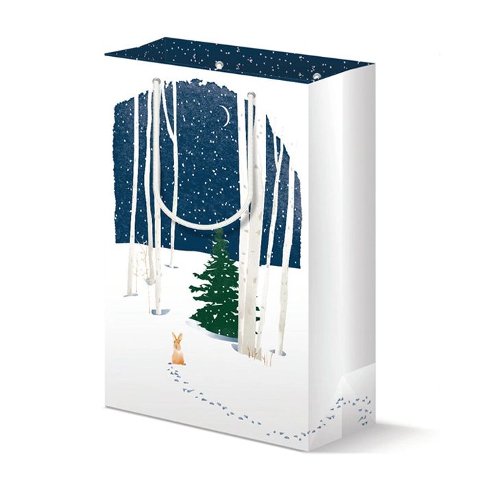 Holiday Winter Night Gift Bag