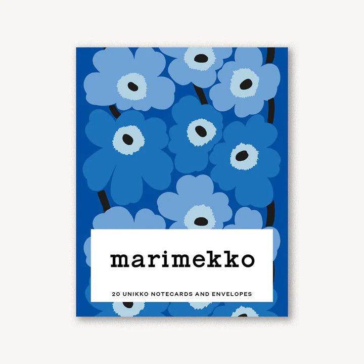Marimekko Notecards - Blues (box of 20)