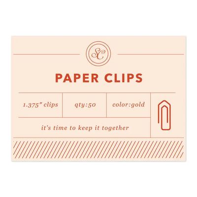 Keep it Together Paper Clips - Red