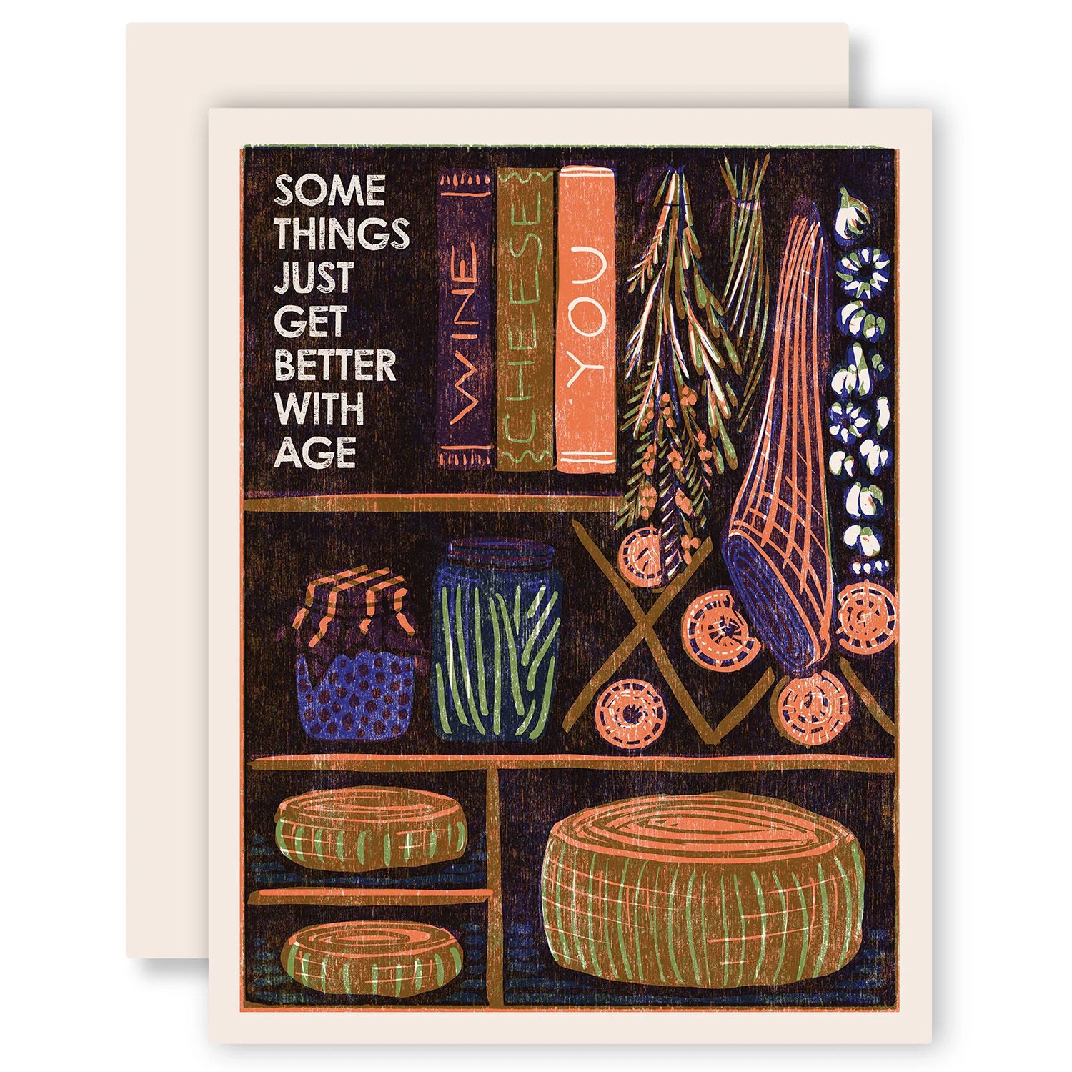 Aging Well Letterpress Birthday Card