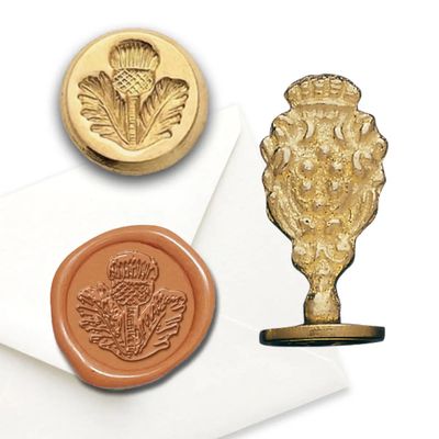 Florentine Wax Seal Stamp - Scottish Thistle