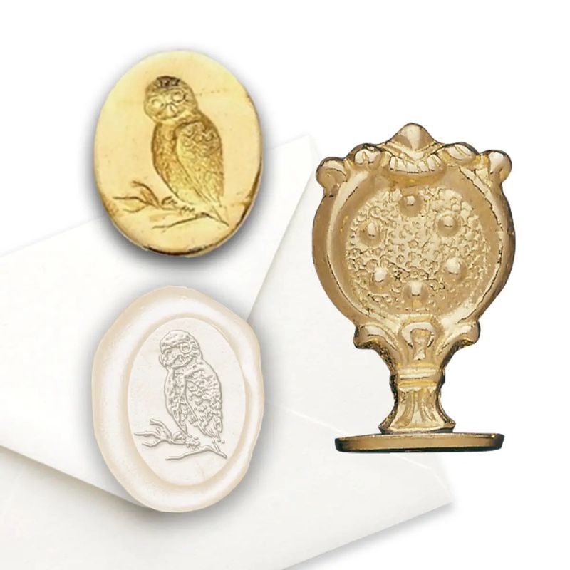 Florentine Wax Seal Stamp - Owl