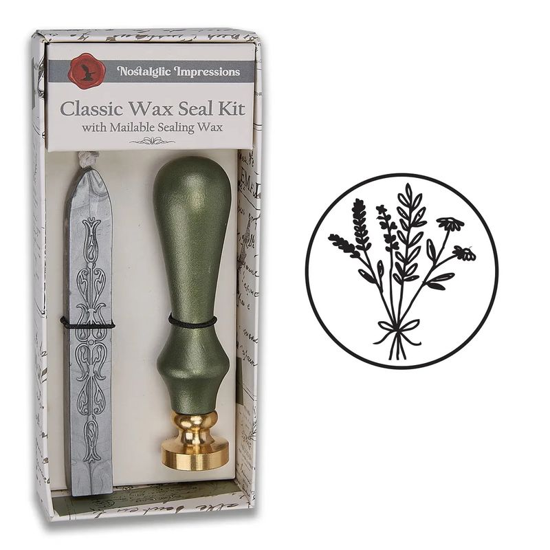 Wood Handle Wax Seal Kit - Wildflowers
