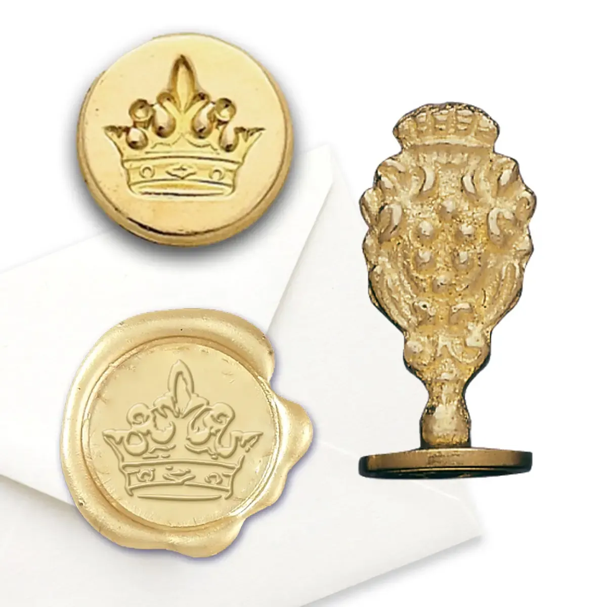 Florentine Wax Seal Stamper - Crown