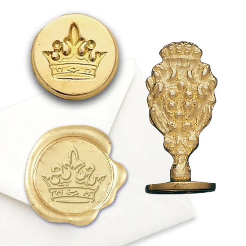 Florentine Wax Seal Stamp - Crown