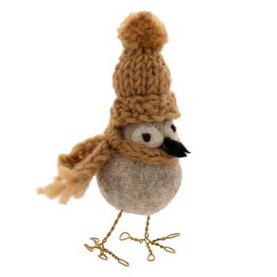 Twiggy Bird Felt Ornament