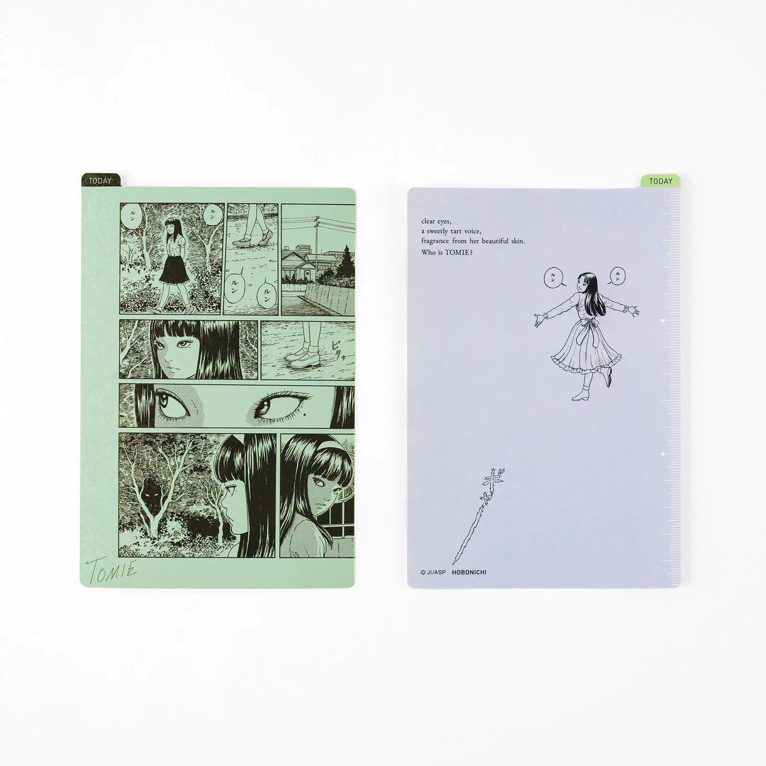 Hobonichi Junji Ito: Pencil Board for A6 Size (Tomie - Green)