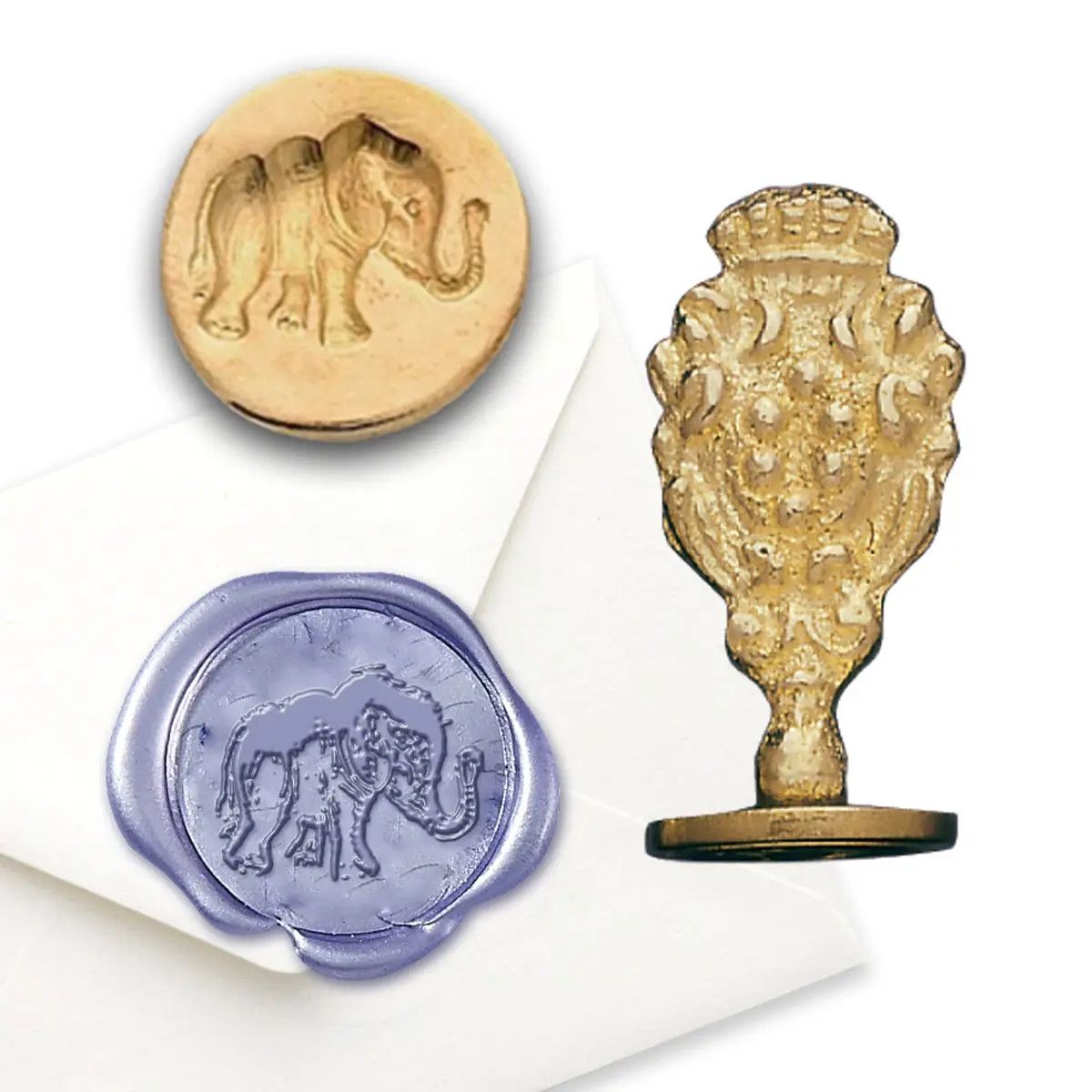 Florentine Wax Seal Stamp - Elephant