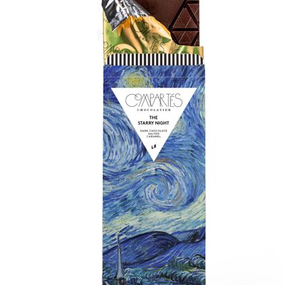 Starry Night Van Gogh Salted Caramel Dark Chocolate