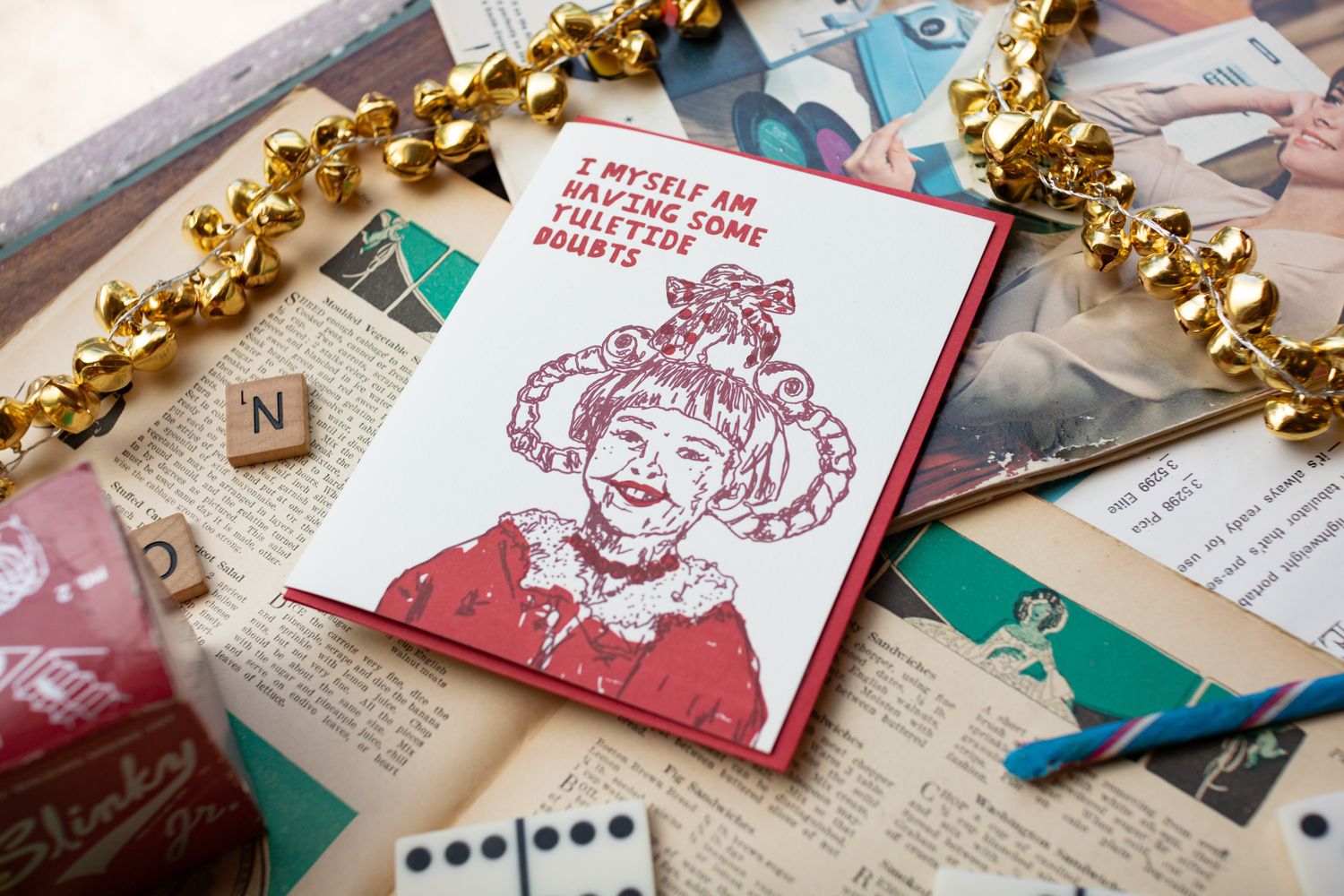 Yuletide Doubts Christmas Letterpress Cards (box of 6)