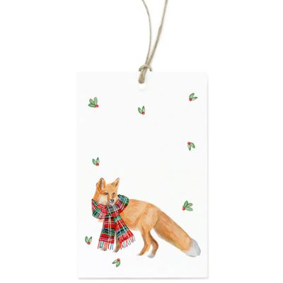 Winter Holiday Party Fox Gift Tags (box of 8)