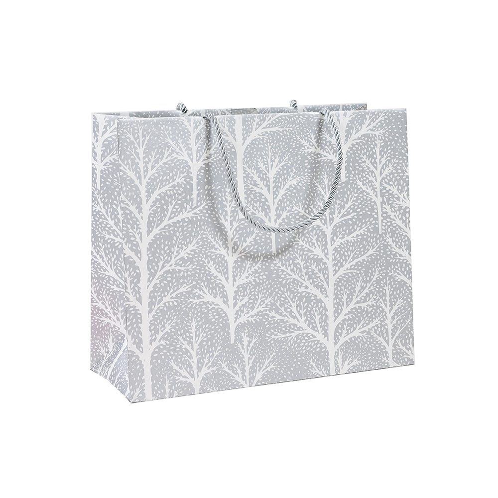 Winter Trees Silver Gift Bag - Large
