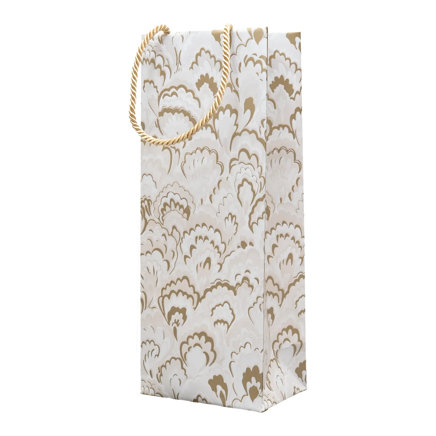 Marbled Ceramica Silver &amp; Gold Gift Bag - Wine