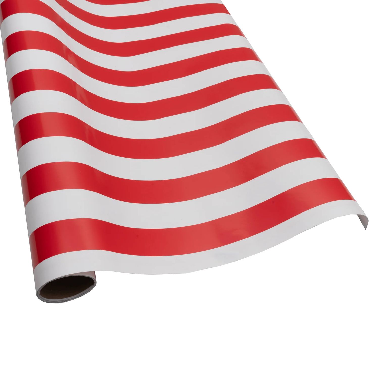 Awning Stripe Red &amp; White Roll Wrap