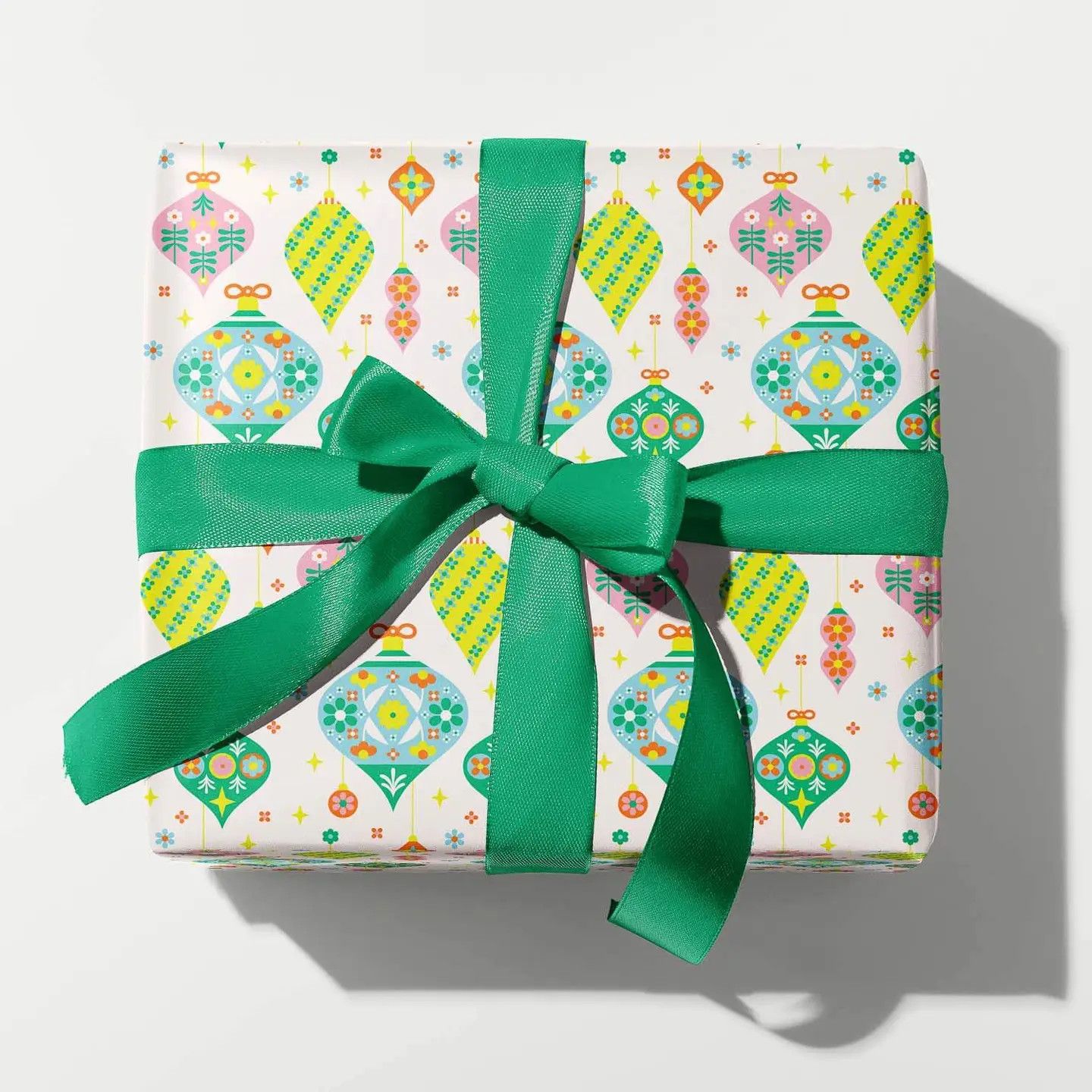 Retro Floral Ornaments Gift Wrapping Paper - 3 Sheets