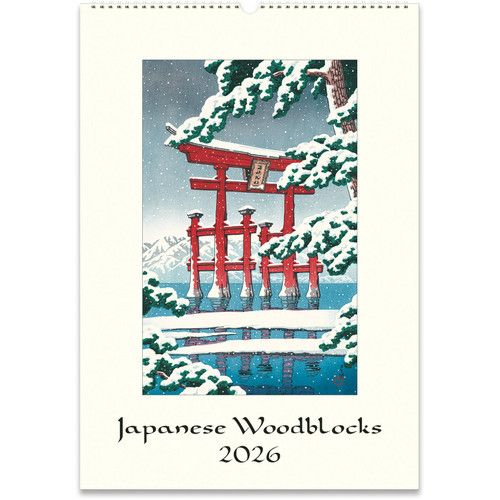 Cavallini Papers &amp; Co. 2026 Hanging Calendar - Japanese Woodblocks