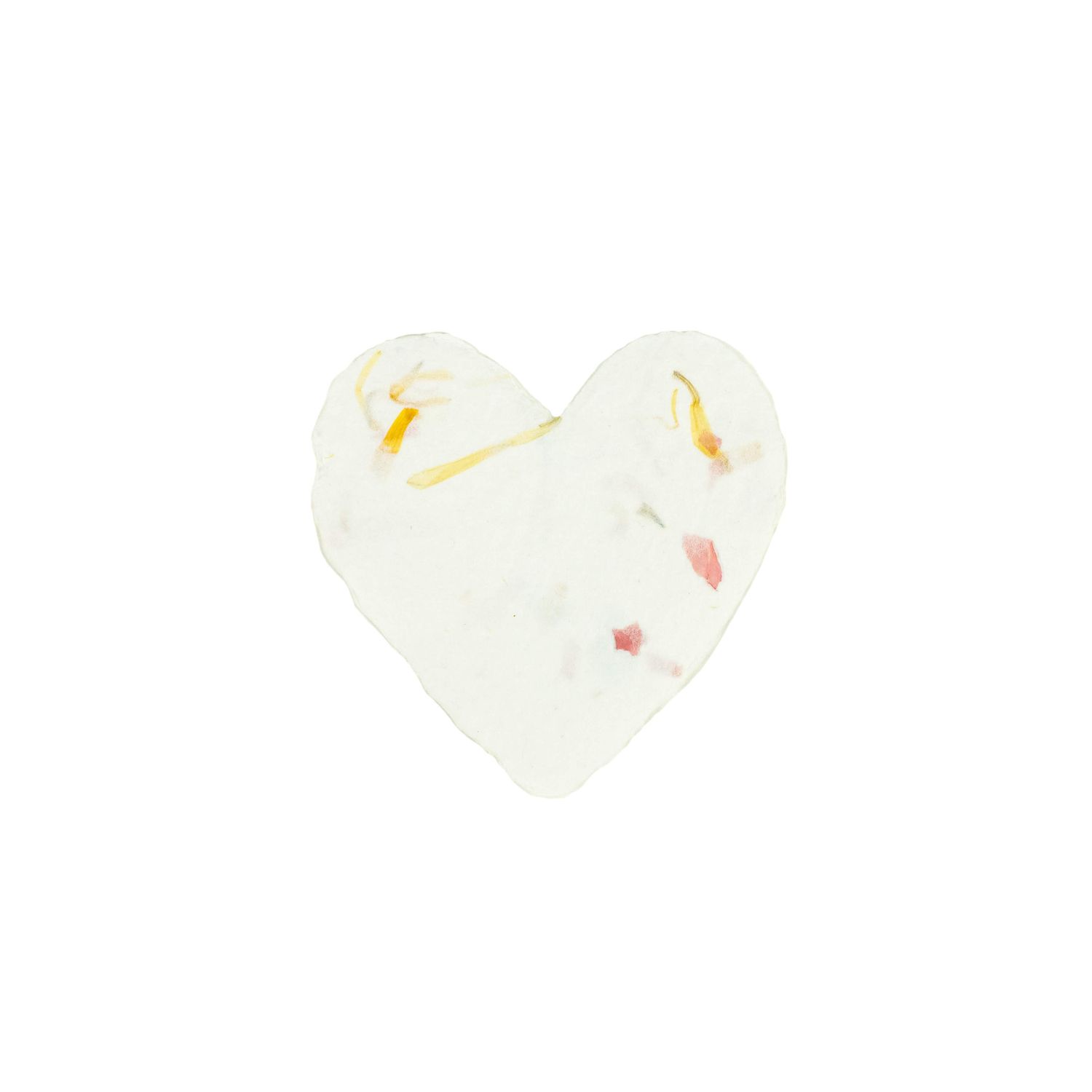 Petite Floral Handmade Paper Heart, Size: Single