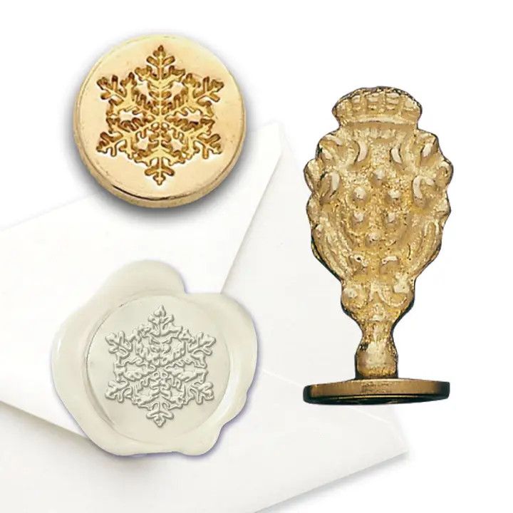 Florentine Wax Seal Stamp - Snowflake