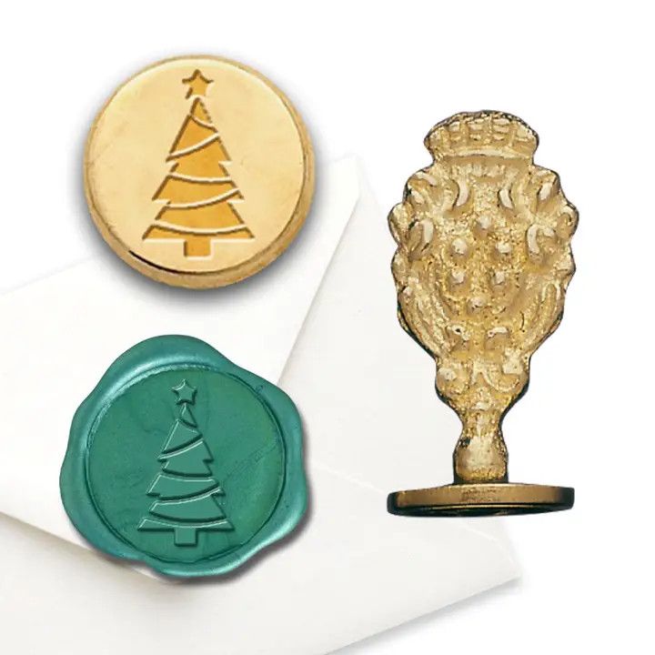 Florentine Wax Seal Stamp - Christmas Tree