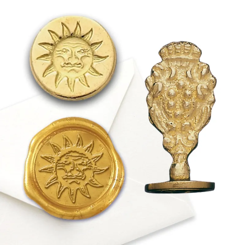 Florentine Wax Seal Stamp - Sun