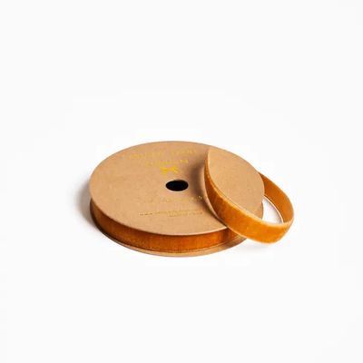 Amber Velvet Ribbon - 5 Yard Spool