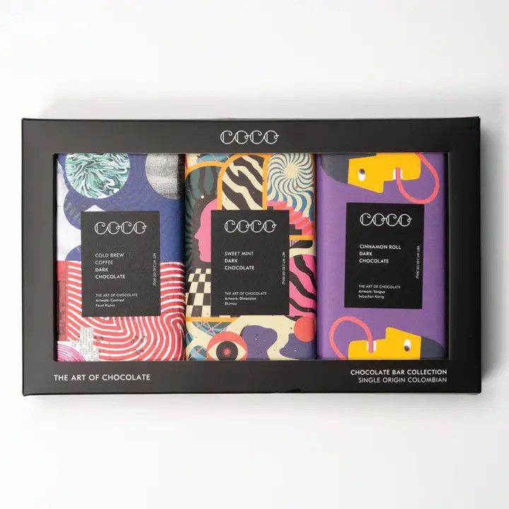 3 Bar Dark Chocolate Collection Gift Set