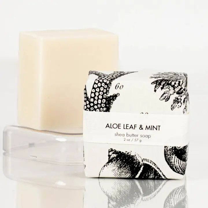 Aloe Leaf &amp; Mint Petite Shea Butter Soap