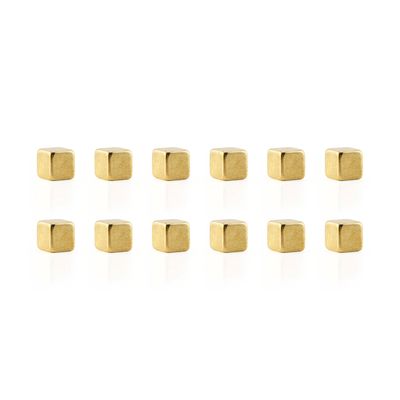 Golden Cube Mighties Magnets - Pack of 12