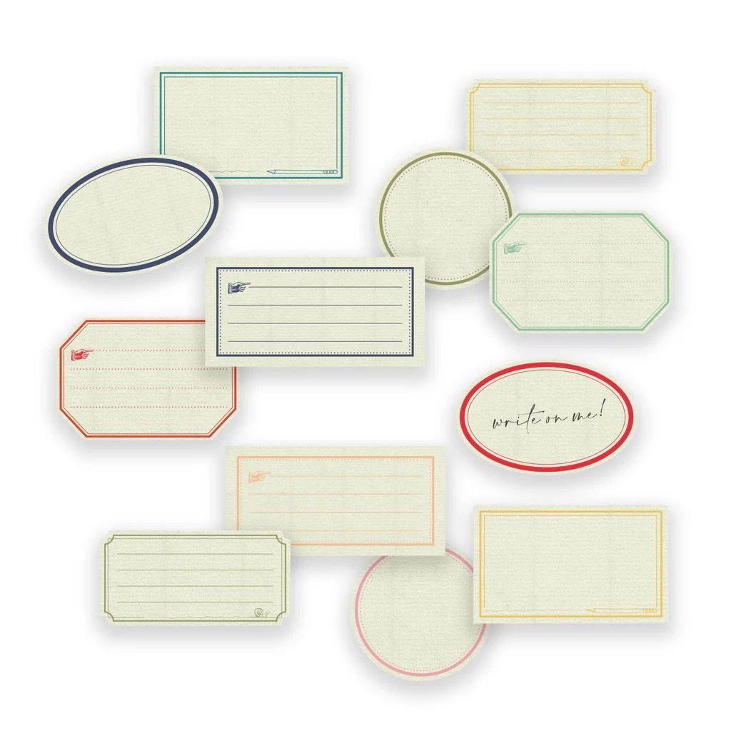 Rainbow Ephemeria Paper Label Stickers