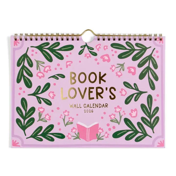 Book Lover's 2026 Spiral Hanging Wall Calendar