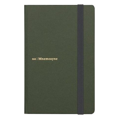 Mnemosyne 868 Journal Deep Green A6 5mm Dot Grid