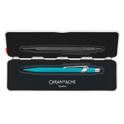 Caran d'Ache Mechanical Pencil 849 Colormat-X with Slimpack Gift Case - Turquoise