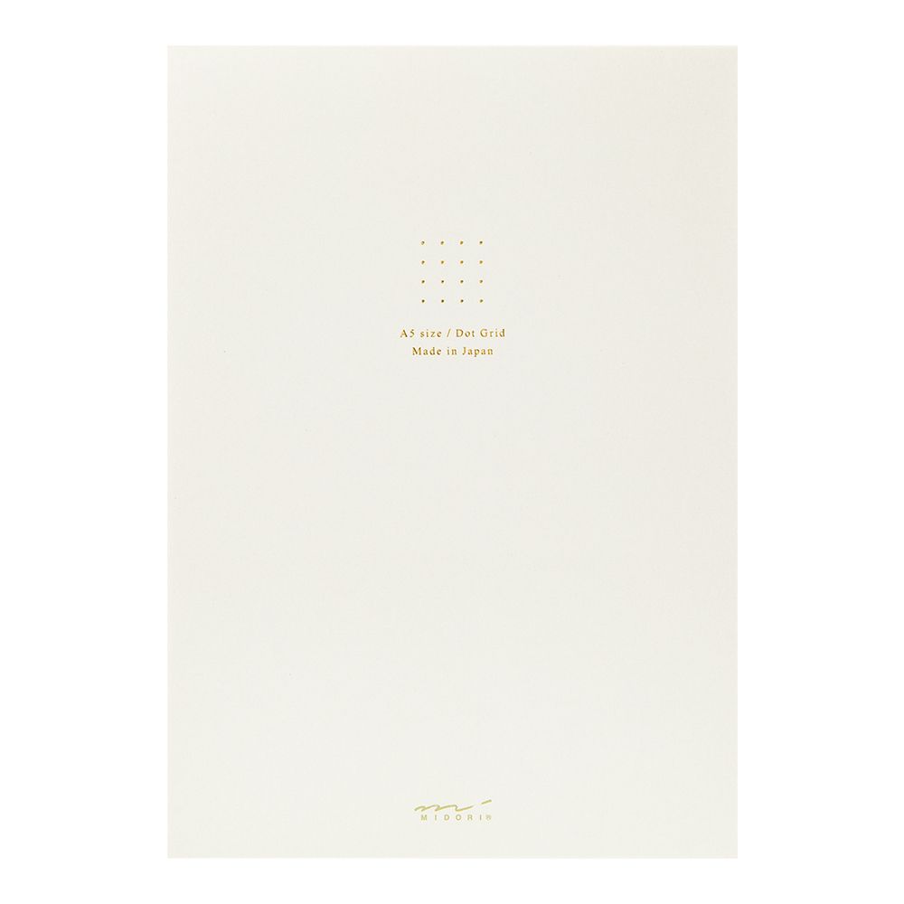 Midori A5 Notebook Color Dot Grid White