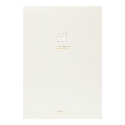 Midori A5 Notebook Color Dot Grid White
