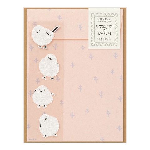 Letter Set with Stickers 758 Long-tailed Tit A