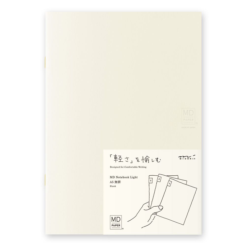 Midori MD Notebook Light A5 Blank - Set of 3