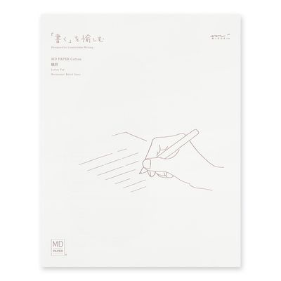 Midori MD Letter Pad Cotton Horizontal Ruled