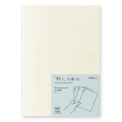 Midori MD Notebook Light A5 Grid - Set of 3